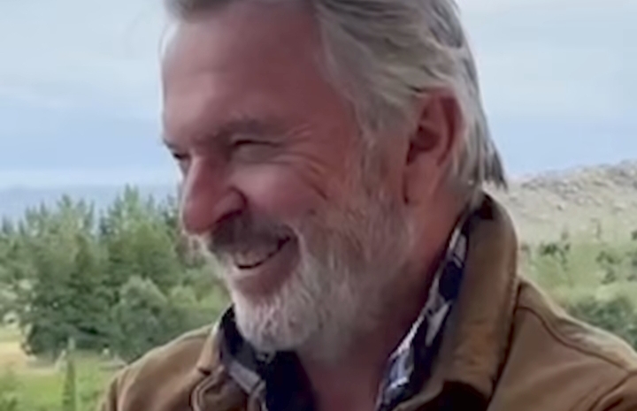 Veteran actor Sam Neill during a Hollywood film premiere