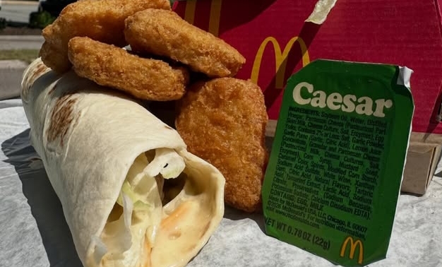 McDonald’s new Caesar Sauce served with crispy chicken strips