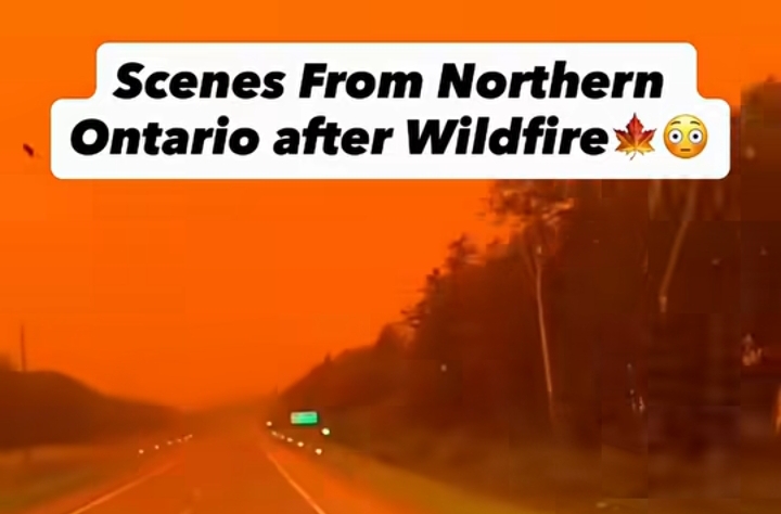 Air Quality Index monitoring during Canada wildfires