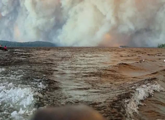 Boston skyline covered by Canadian wildfire smoke
