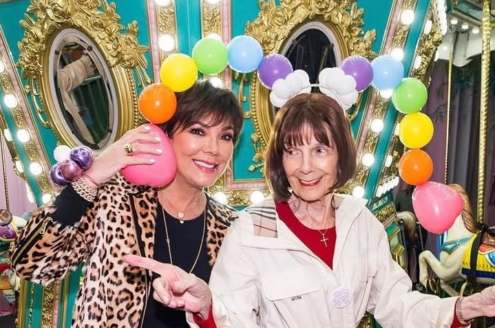 Mary Jo Campbell smiling during a Kardashian family celebration
