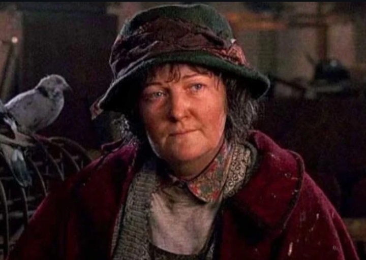 Home Alone 2 movie scene featuring the Pigeon Lady.