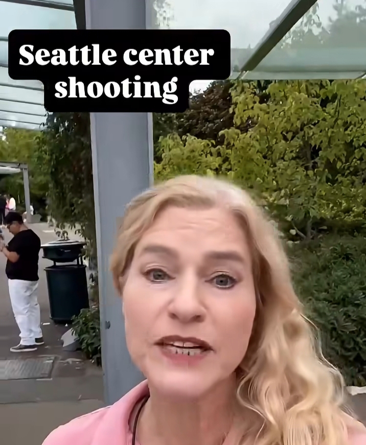Festival visitors leave the Bite of Seattle event as police investigate the shooting incident.