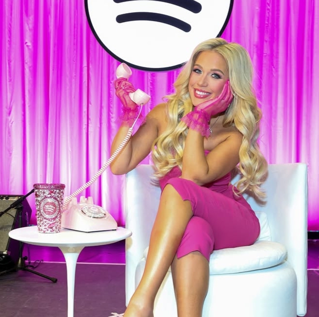 Megan Moroney crying during her Denver concert after announcing the show cancellation.