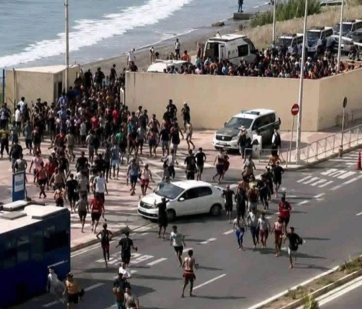 Spain strengthens border security in Ceuta amid migration crisis.