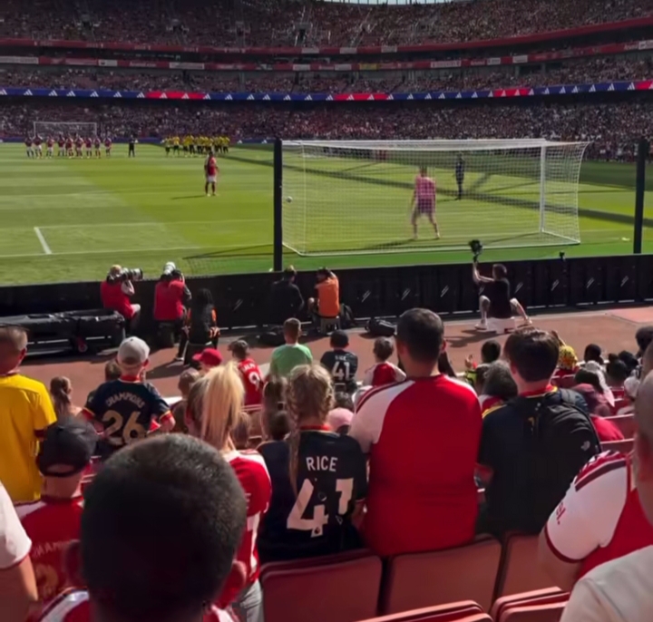 Arsenal vs Borussia Dortmund match at Emirates Stadium