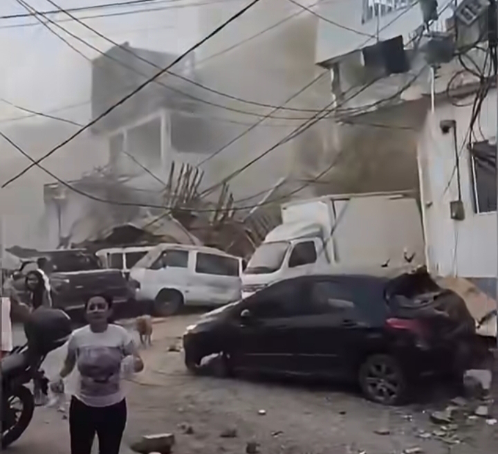 Earthquake damage in western Colombia after powerful 7.4 magnitude quake