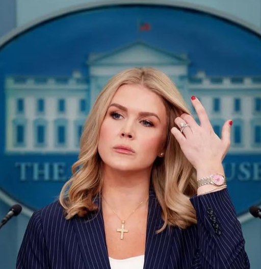 Karoline Leavitt at a White House media briefing