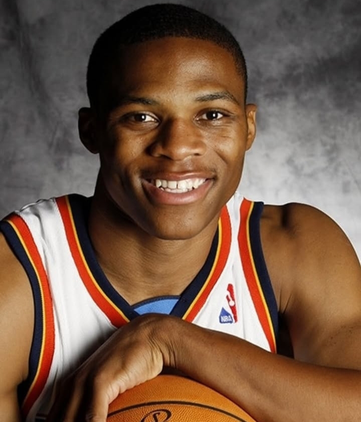 Russell Westbrook playing basketball during his NBA career