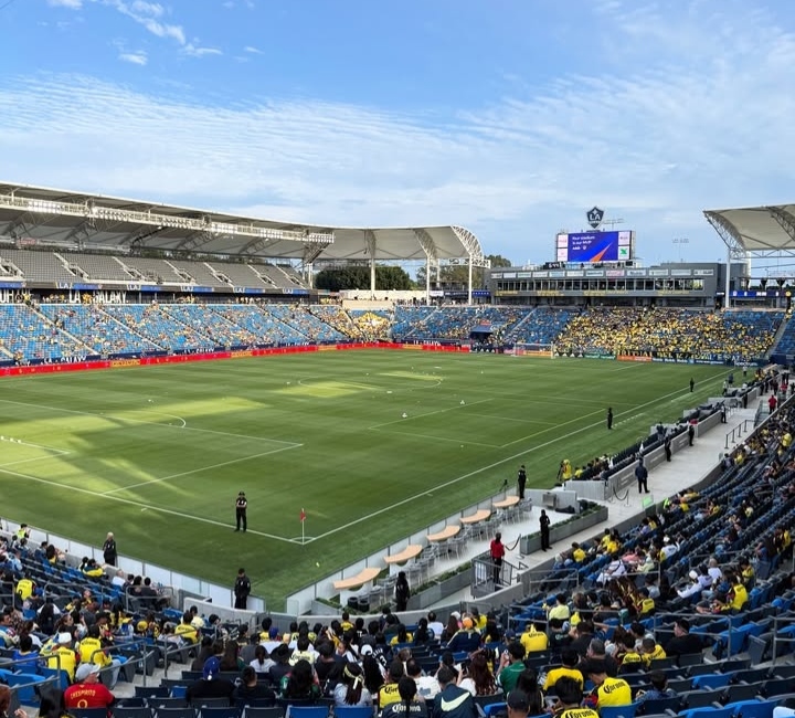 Club América players during a football match